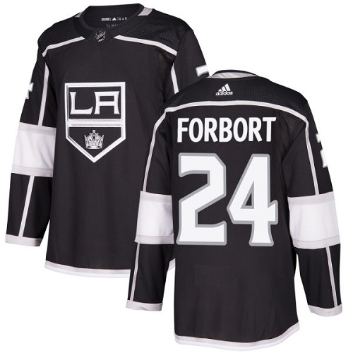 Adidas Men Los Angeles Kings #24 Derek Forbort Black Home Authentic Stitched NHL Jersey->los angeles kings->NHL Jersey